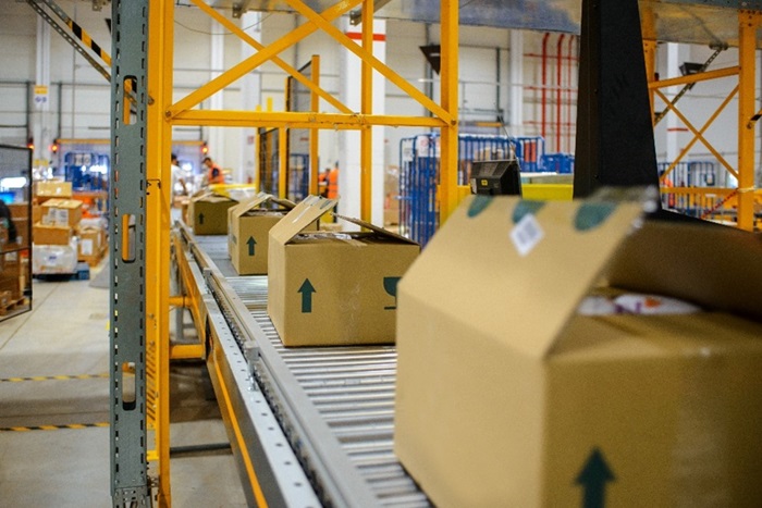 Boxes on Conveyor