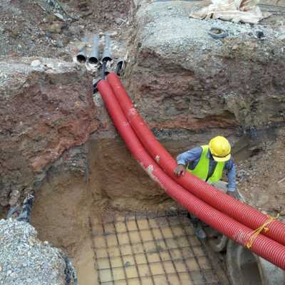 Installing Underground Ducting