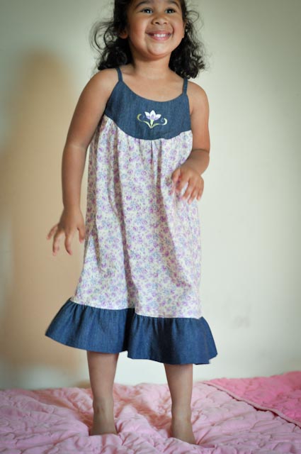 Oliver + S Swingset Tunic modified into a dress