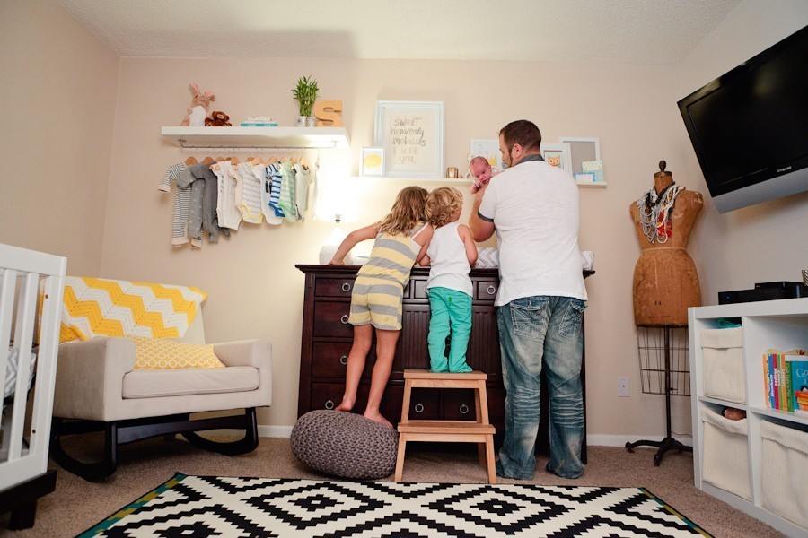 Family of Five and a Hanging Wardrobe Shelf DIY