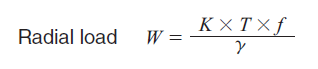 Radial load equation