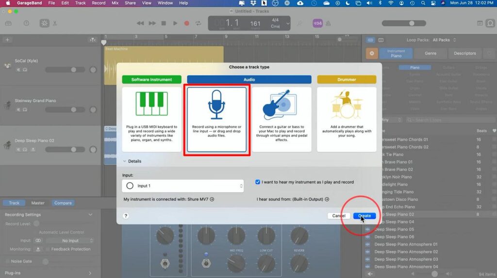 select the vocals feature