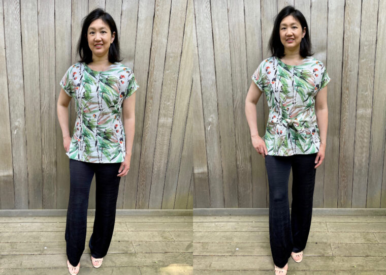 DIY woven t-shirt with ties