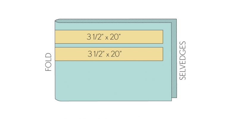 Self-tie cutting layout