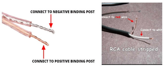 connecting positive and negative wires
