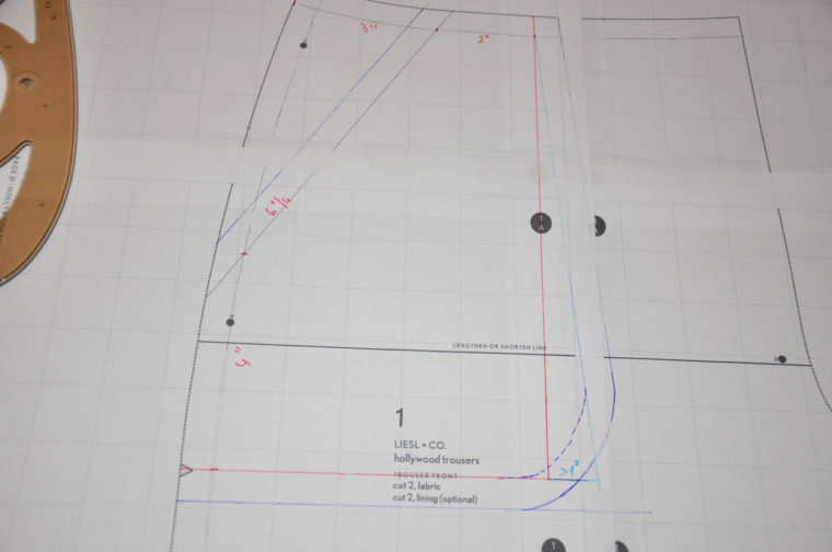 how to draft trouser pockets