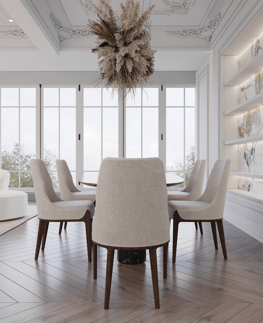 All-white Minimalist And Contemporary Open Space By Marina Dolynna