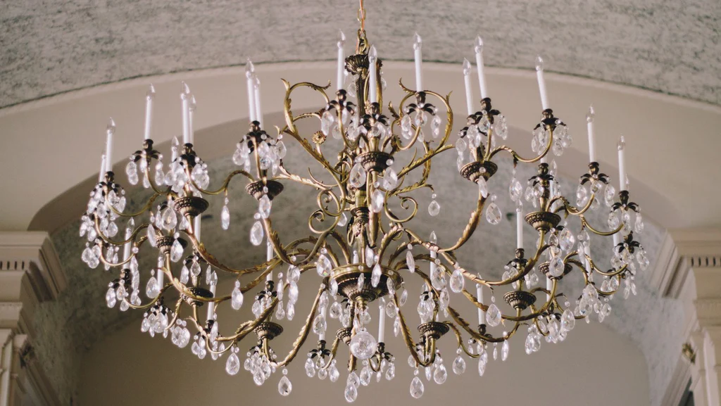 A big candle chandelier