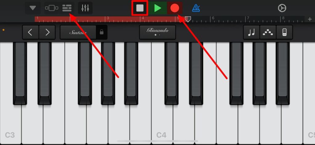 record the piano sound