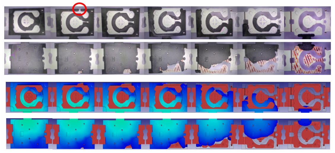 The T3C tact switch is one of the products with the highest output in DiptronicsÂ Manufacturing Inc. The main purpose of electronic switches is to turn on the circuit. This kind of product is easy to have air trap, weld line and lack of material in the manufacturing process, resulting in poor conduction of the product.  The team used Moldex3D to find out the solutions to balance the flow behavior of products, shorten the molding cycle, and improve appearance defects. Applying Moldex3D can effectively improve the product yield and reduce costs at the same time.