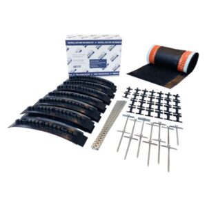 image showing the contents of a universal dry fix ridge kit - dry ridge system - 6m