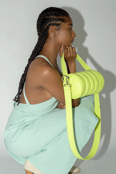 Quilted Mini Duffle Bag â€¢ Grasshopper