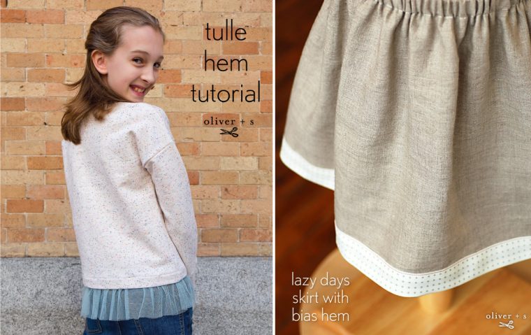 Tulle Hem and Bias Hem