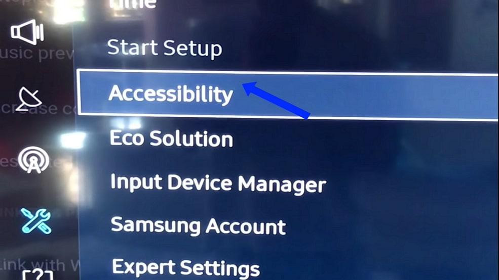 click on accessibility