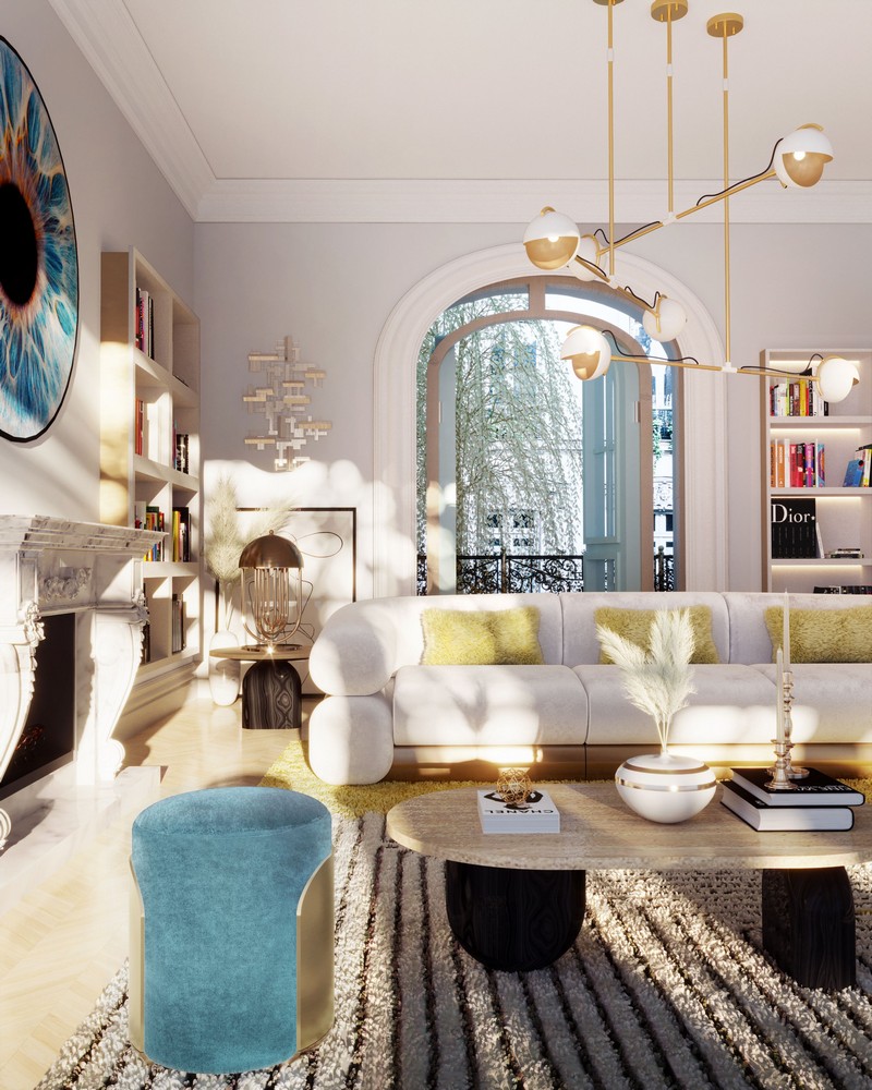mid-century chandelier
