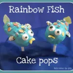 Rainbow Fish cake pops