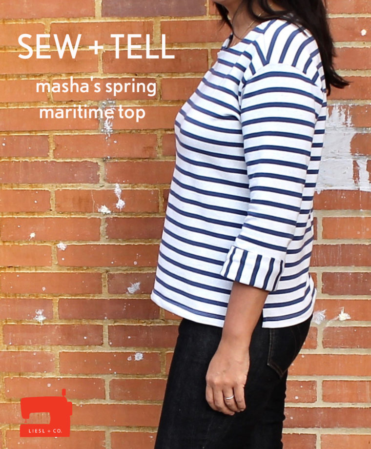 French Terry Maritime Top