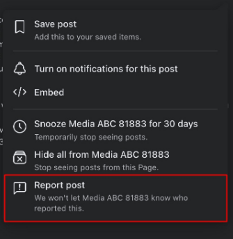 report post