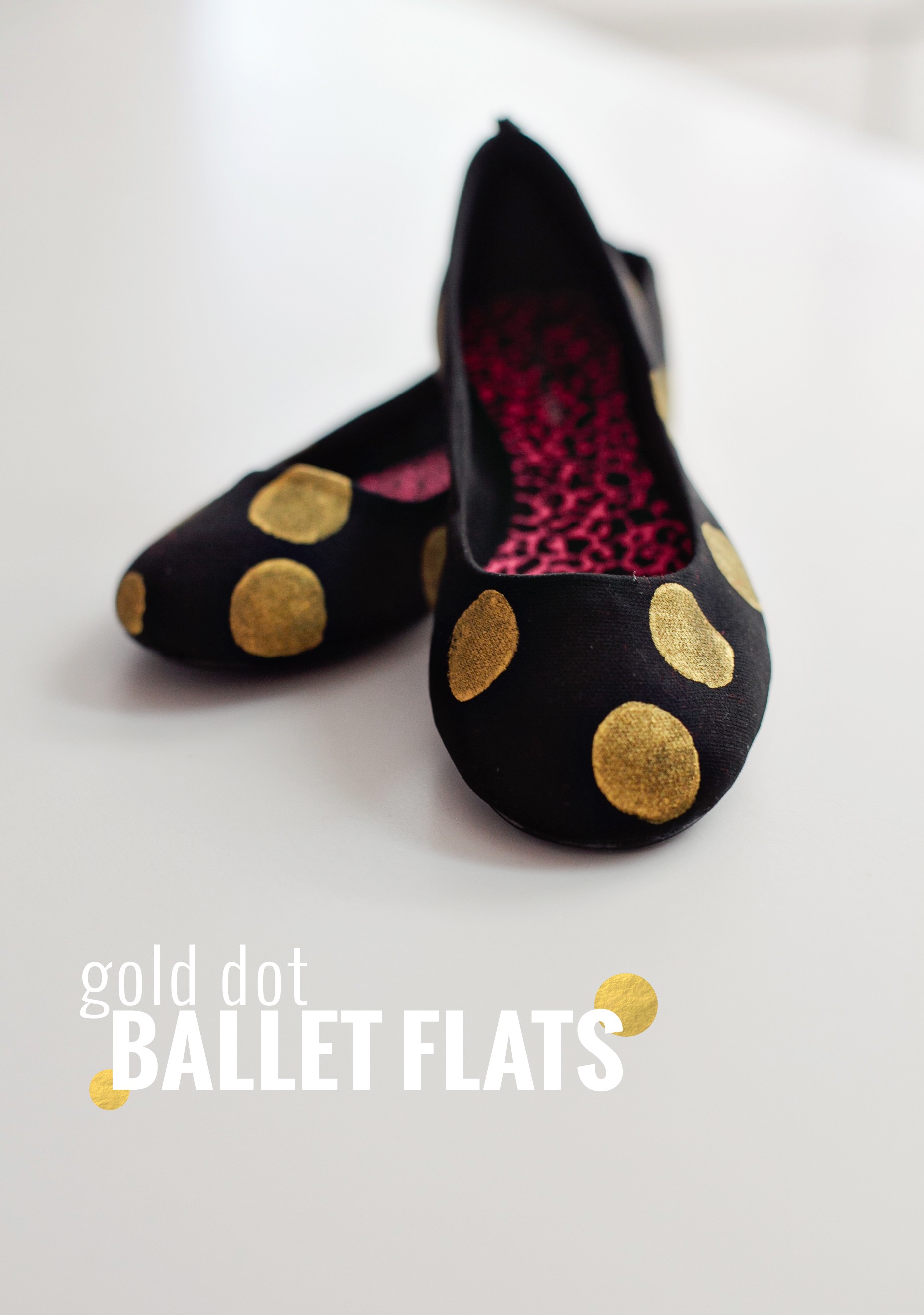 Gold Dot Ballet Flats by Fresh Mommy Blog