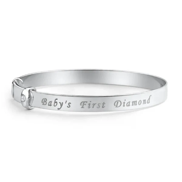 silver baby bangle