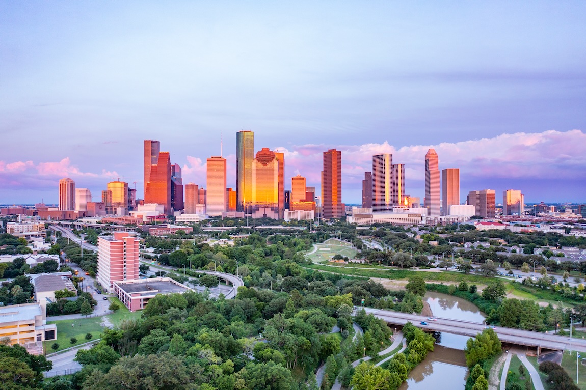 Houston's iconic downtown skyline