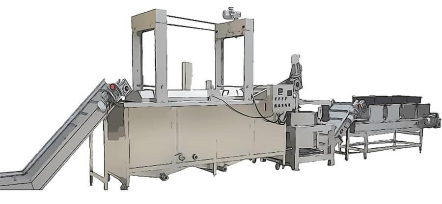 automatic french fries making line