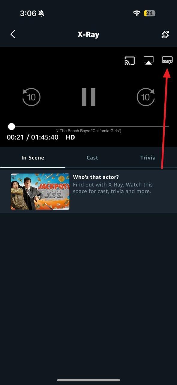  tap the subtitles icon
