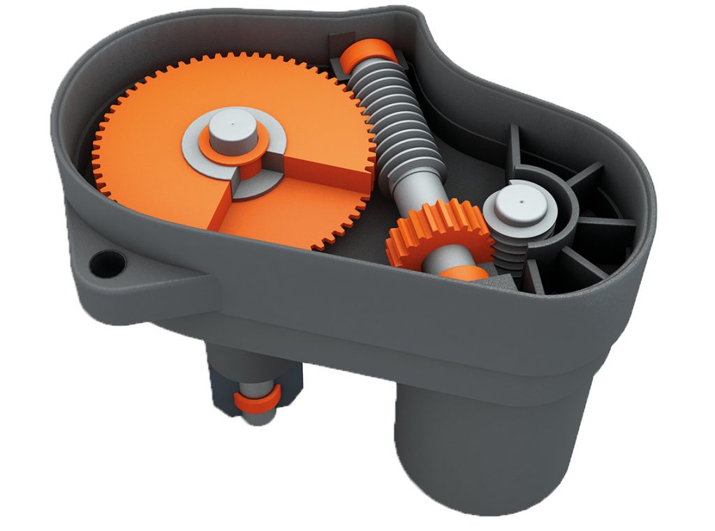 polymer gears in actuators