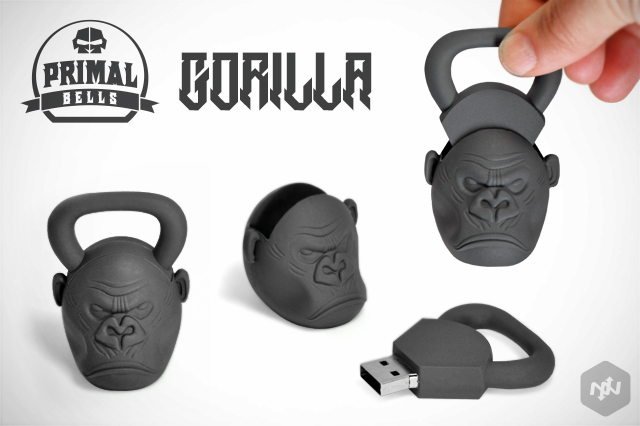 CustomUSB | Onnit - Gorilla Kettlebell - Replica Flash Drive