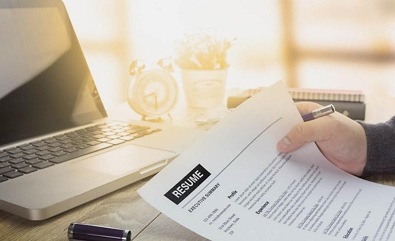 work out on your resume