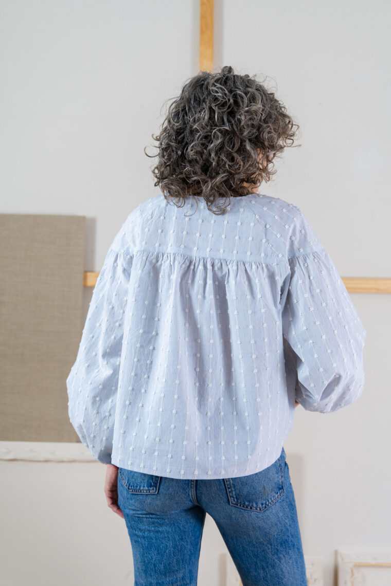 the new Liesl + Co Positano Blouse + Dress sewing pattern