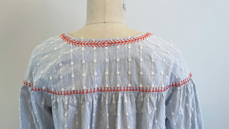 embroidered Positano Blouse