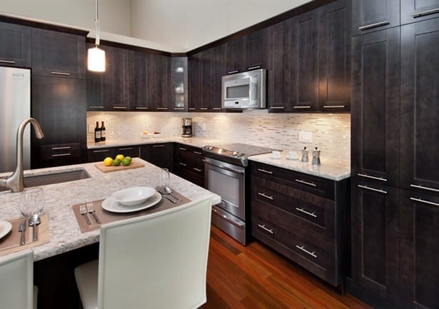 timeless kitchen dark cabinets