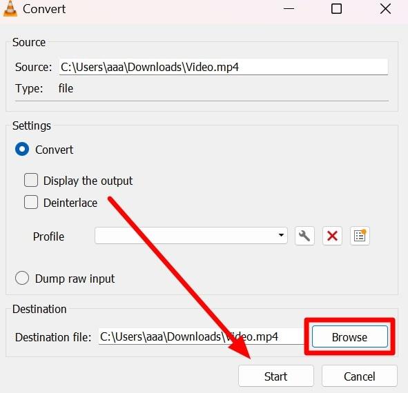 select desired location to save extracted audioÂ