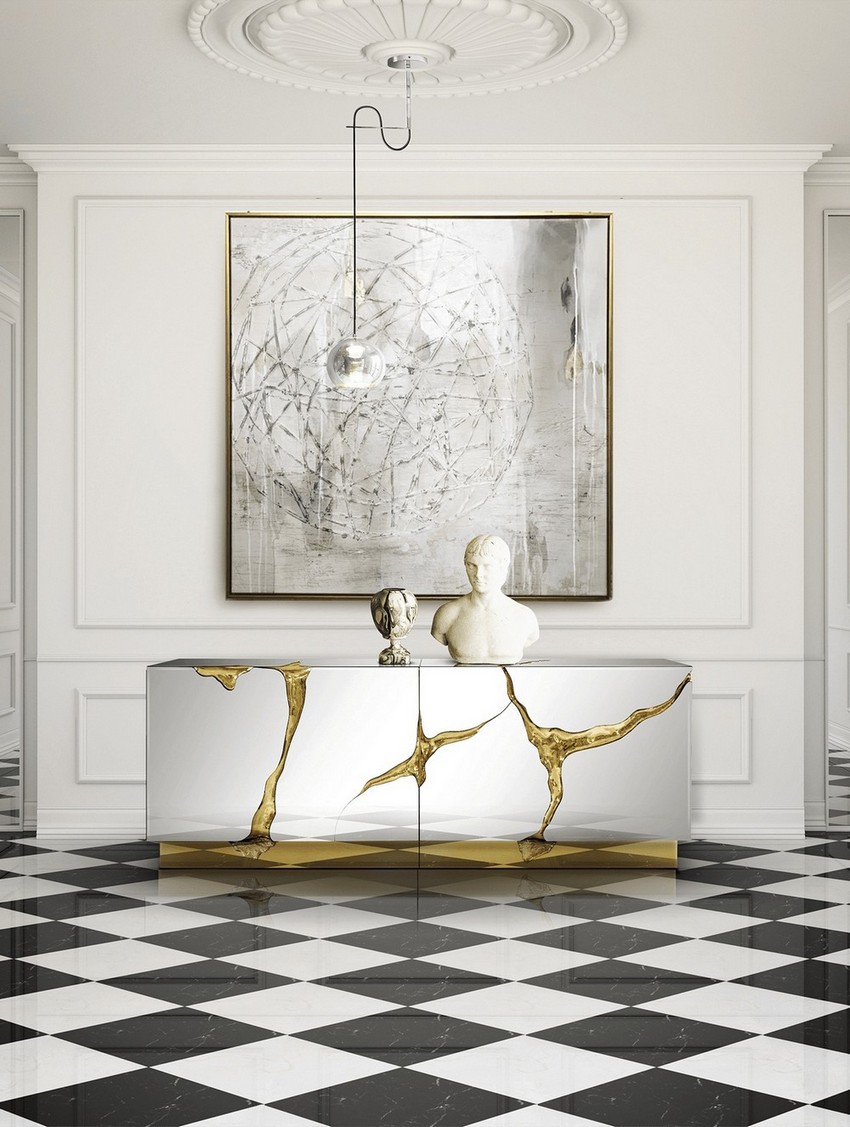 Exclusive Design: Luxury Sideboards With Unique Golden Details