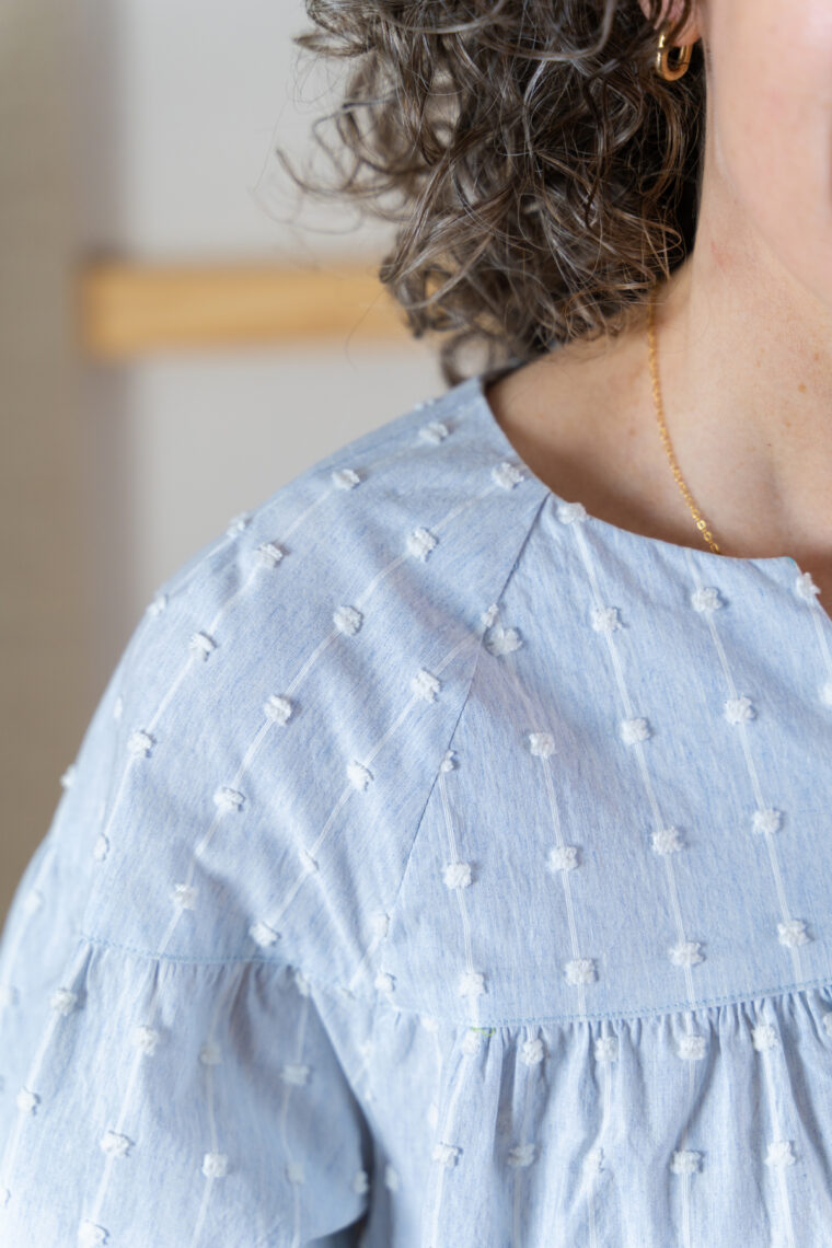 the new Liesl + Co Positano Blouse + Dress sewing pattern