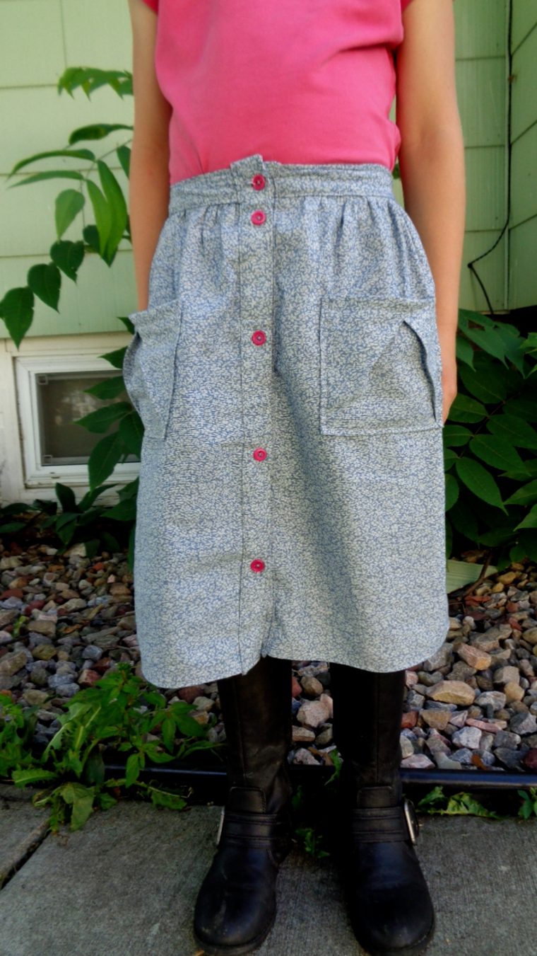 Chambray Version of the Hopscotch Skirt