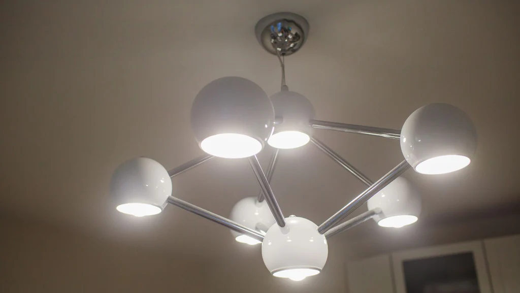 A sputnik chandelier