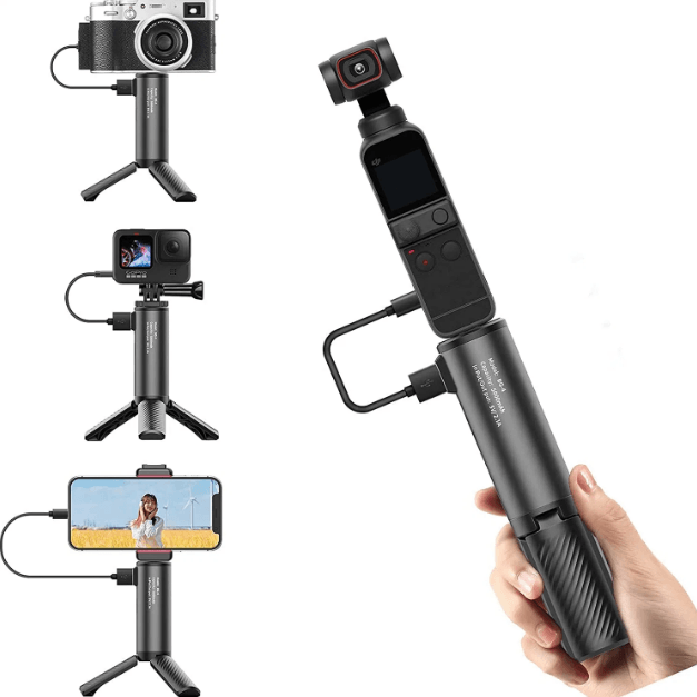  a tripod or vlogging gripÂ 
