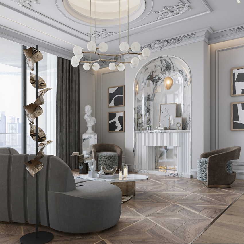 Artful Penthouse In Boston In Partnership With Yasmine Ibrahim