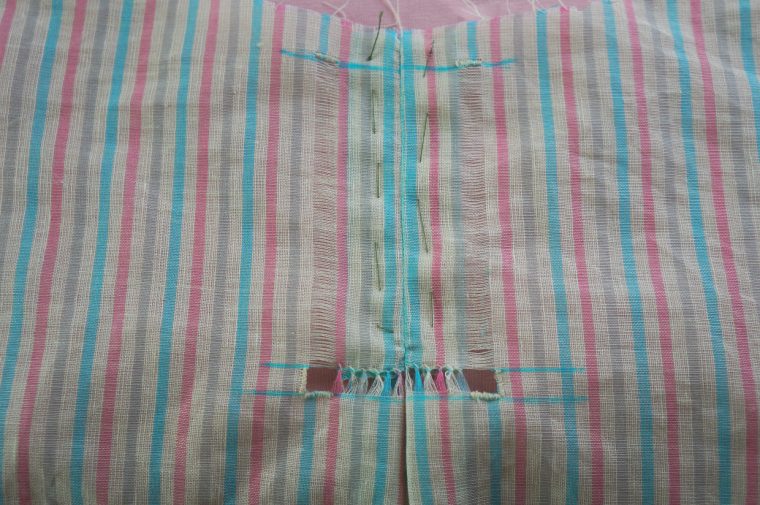 Hemstitching on the Weekend Getaway Blouse