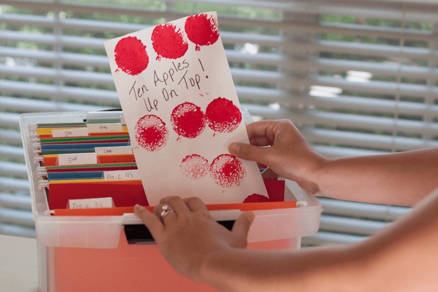 School Memories Storage by Fresh Mommy Blog