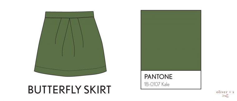 Butterfly Skirt in Kale