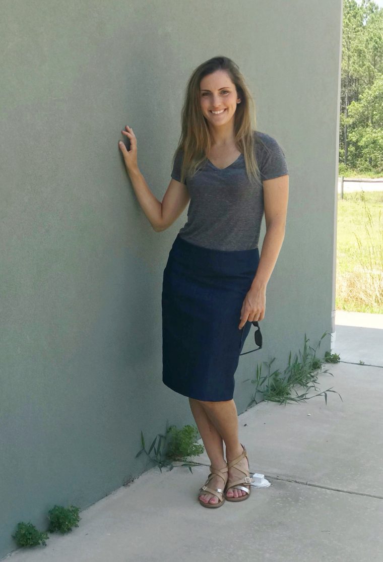 Liesl + Co. Extra-sharp Pencil Skirt