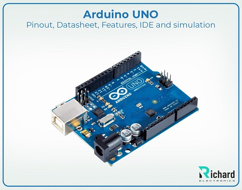 Arduino UNO, Arduino UNO Pinout, Arduino UNO Datasheet, Arduino UNO pin structure, Arduino UNO Simulation, Arduino UNO Working