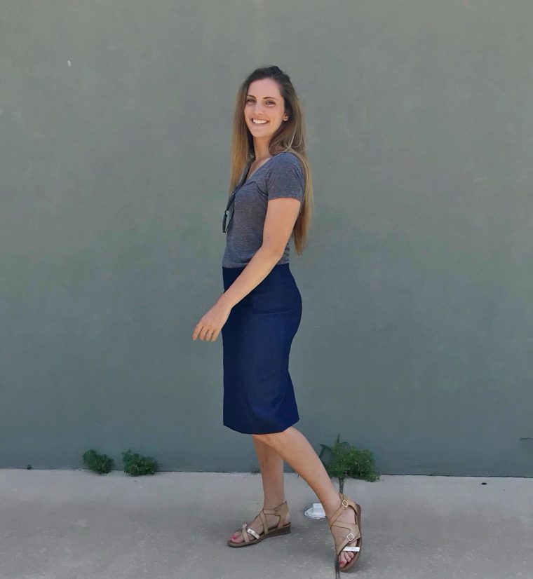 Liesl + Co. Extra-sharp Pencil Skirt