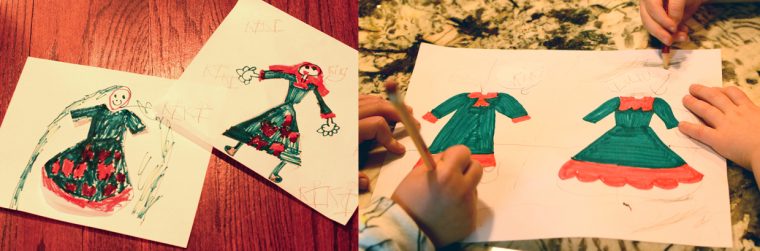 Before and after sketches