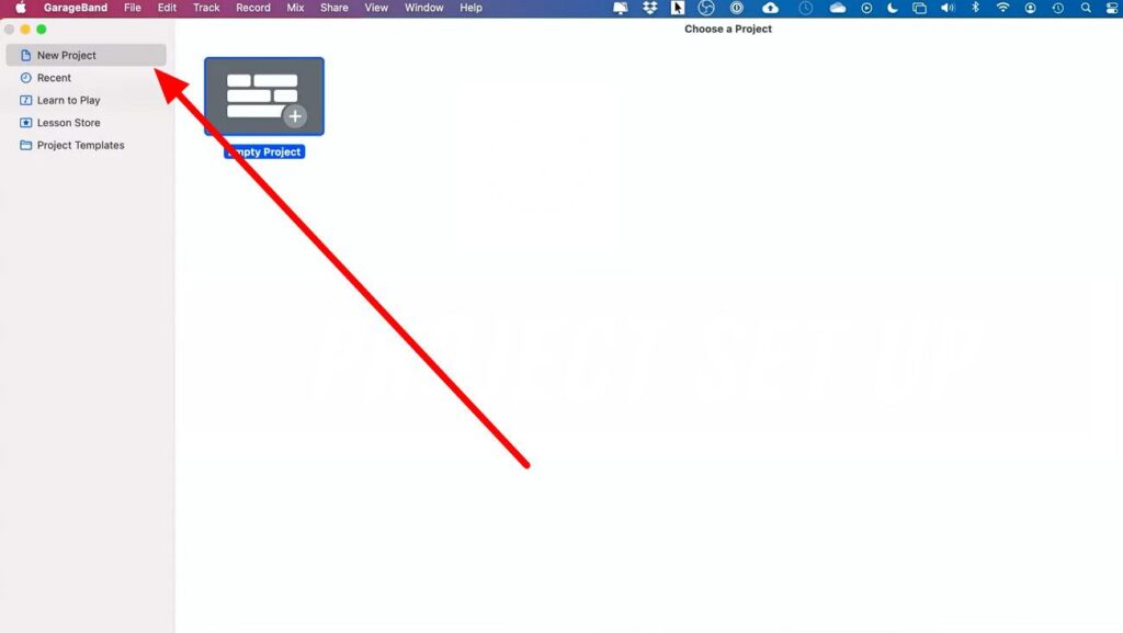create a new project