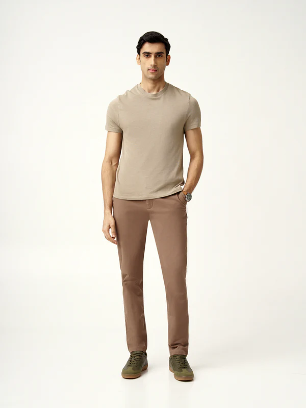 Fawn Khaki Stretch Chinos