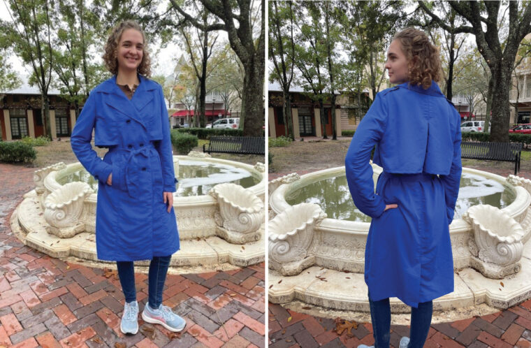 Sarah's Prado Trench Coat, View A